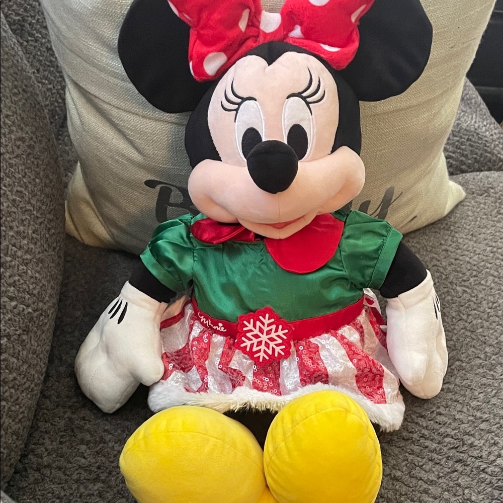Build-A-Bear Minnie Mouse Plush with Red and Yellow Accents